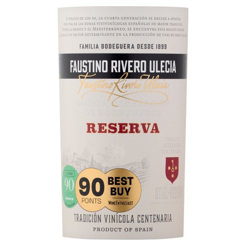 Faustino Rivero Ulecia Reserva, Utiel Requena 