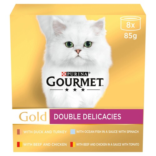 Gourmet Gold Double Delicacies Wet Cat Food 