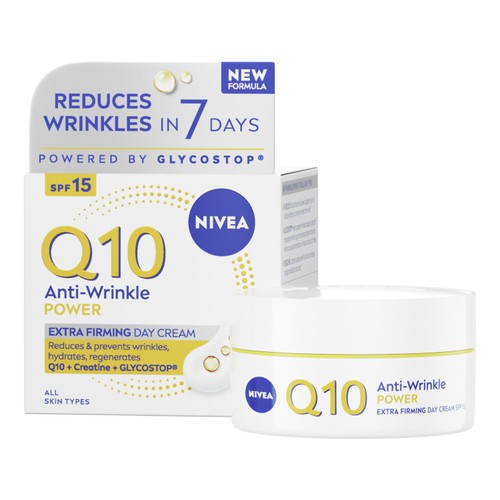 NIVEA Q10 Anti-Wrinkle Day Cream All Skin Types SPF15 