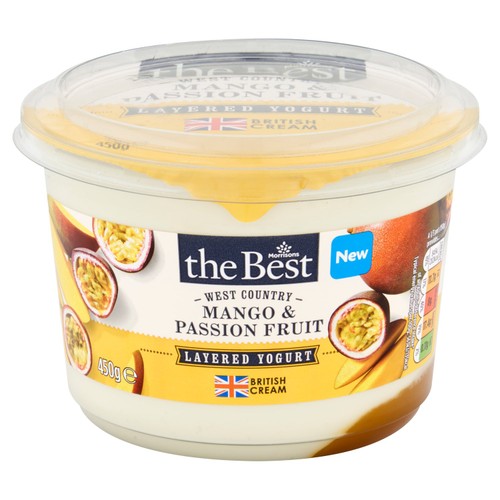 Morrisons mango passion fruit yoghurt