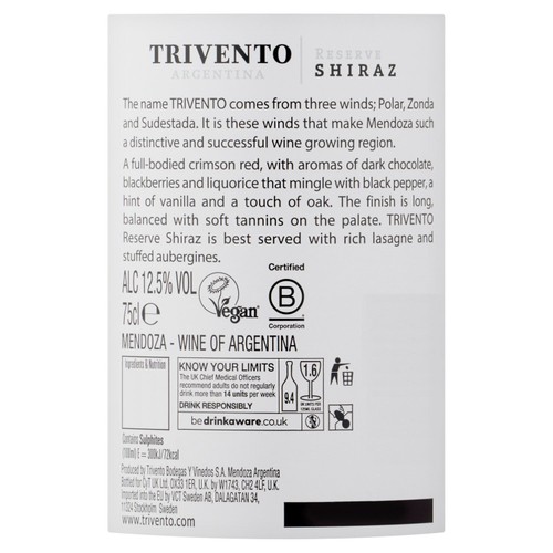 Trivento Reserve Shiraz 