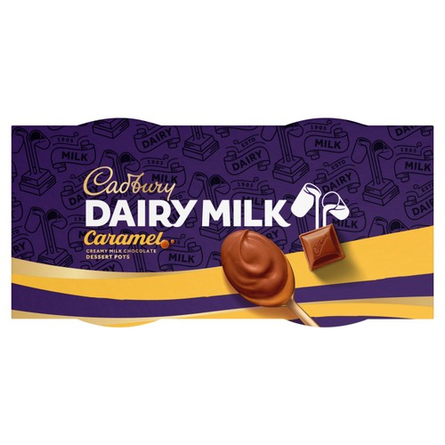 Cadbury Dairy Milk Chocolate and Caramel Dessert Pots2x60g