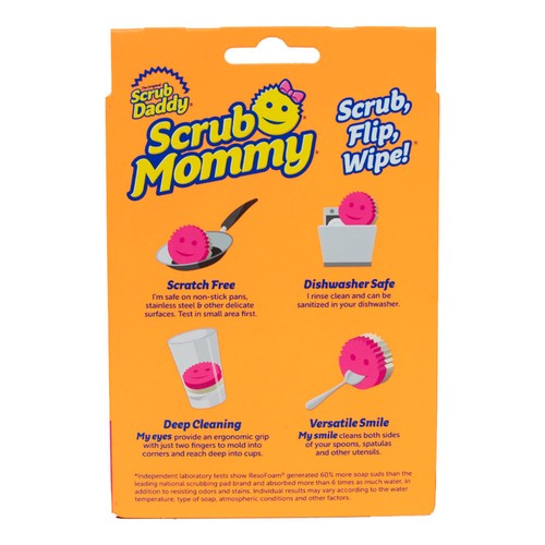 Scrub Daddy Scrub Mommy Dual-Sided Scrubber & Sponge