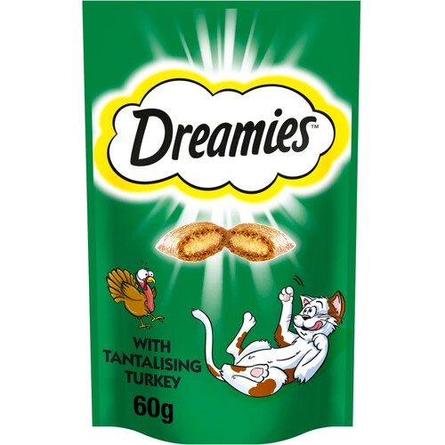 Dreamies Cat Treat Biscuits with Turkey