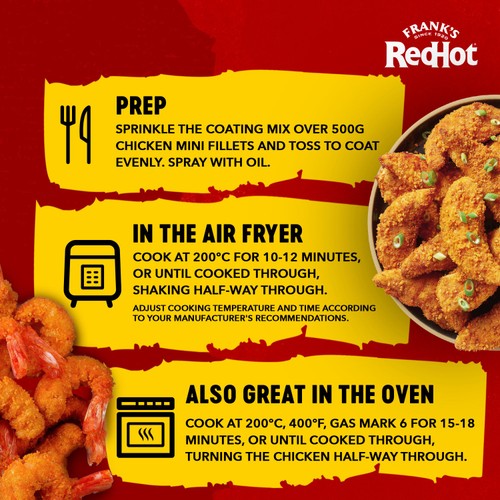Frank's RedHot Crunch Nacho Cheese Coating Seasoning Mix 70g