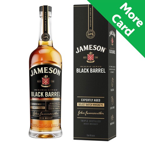 Jameson Black Barrel Triple Distilled Irish Whiskey