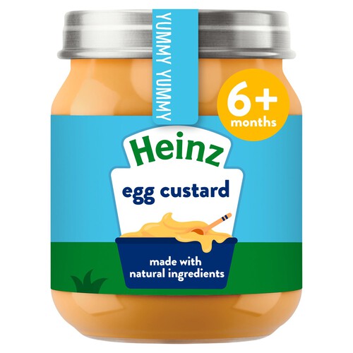 Heinz Egg Custard Baby Food Jar 6+ Months 