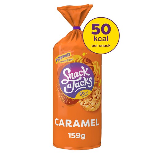 Snack A Jacks Jumbo Caramel Sharing Rice Cake Crisps