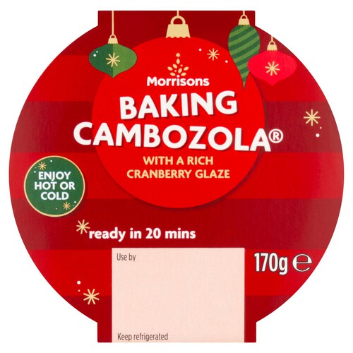 Morrisons Baking Cambozola With A Rich Cranberry Glaze 