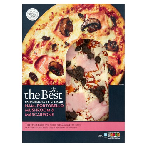 Morrisons The Best Ham, Mushroom & Mascarpone Pizza 