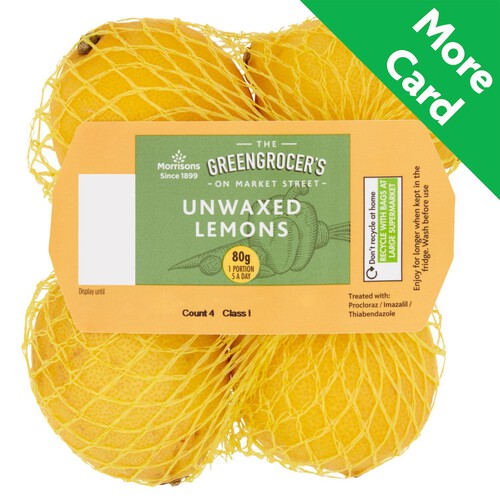 Morrisons Unwaxed Lemons 