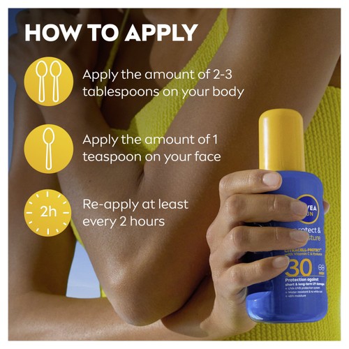 NIVEA SUN Protect & Moisture Sun Cream Spray SPF30 