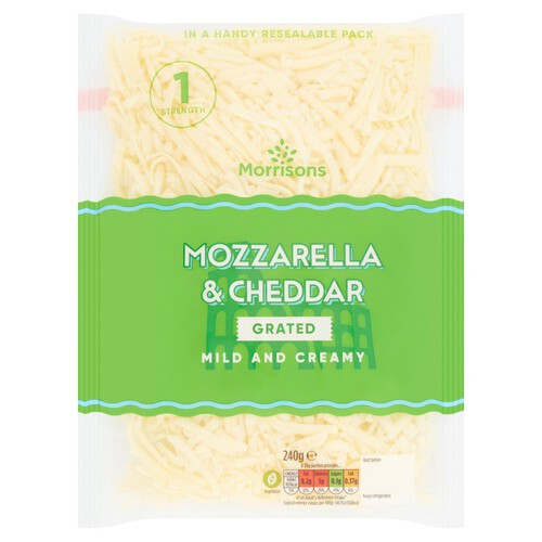 Morrisons Grated Mozzarella & Cheddar Mix