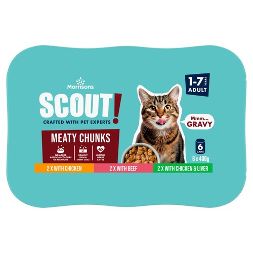 Morrisons Cat Food Meat Chunks In Gravy