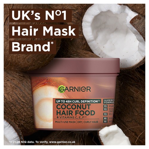  Garnier Ultimate Blends Hair Food Coconut Oil 3 In 1 Hair Mask