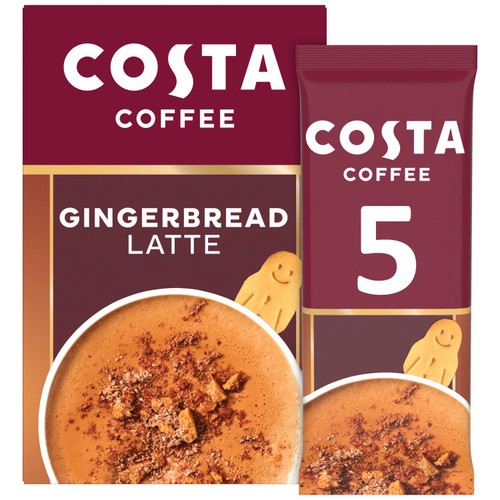 Costa Gingerbread Latte Sachets 5 X 17G