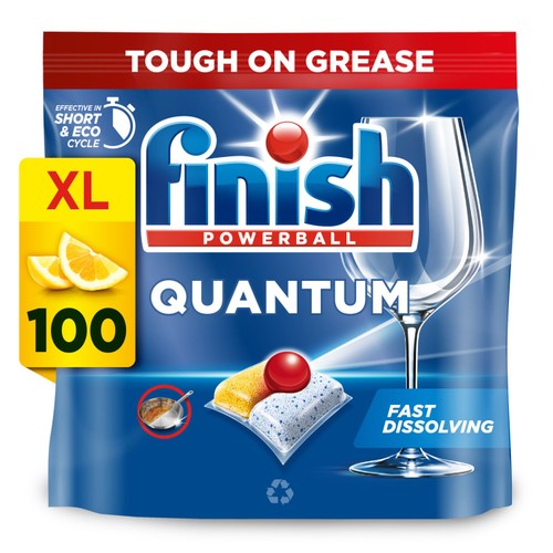 Finish Quantum Dishwashing Tablets Lemon 100 Pack