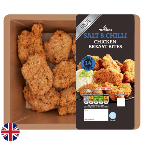 Morrisons British Limited Edition Salt & Chilli Chicken Breast Bites 300g