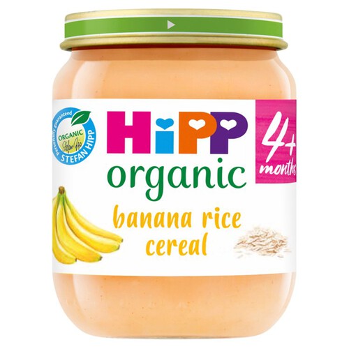 HiPP Organic Banana Rice Breakfast Baby Food Jar 4+ Months