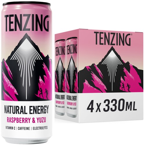 Tenzing Raspberry & Yuzu Natural Energy 4x330ml