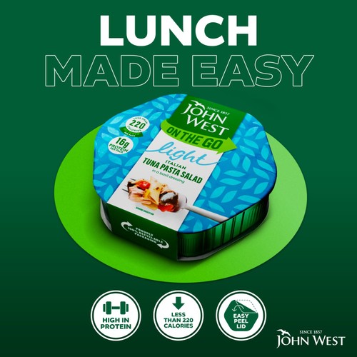  John West On The Go Italian Tuna Pasta Salad (220g)