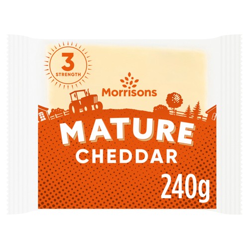 Morrisons Scottish Mature White Cheddar 240g