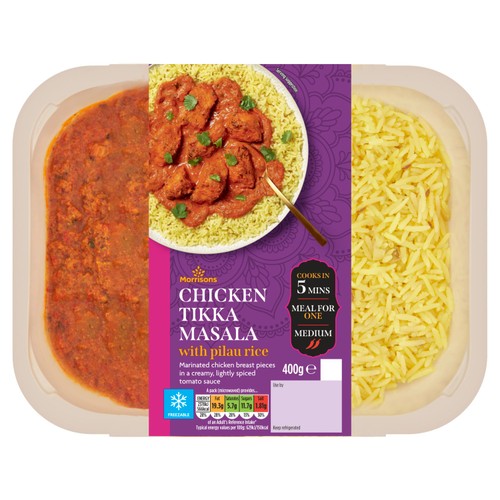 Morrisons Chicken Tikka Masala & Rice 