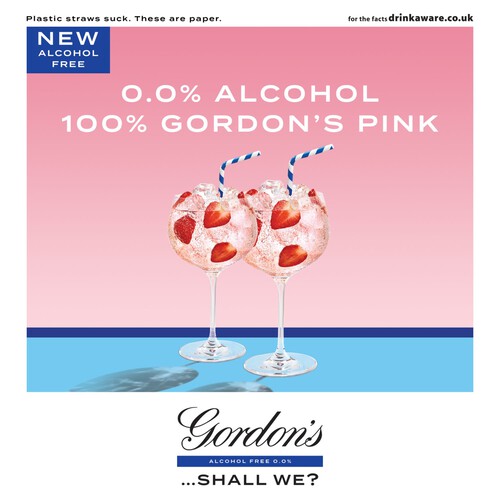 Gordon's Premium Pink Alcohol Free Spirit 0% vol 