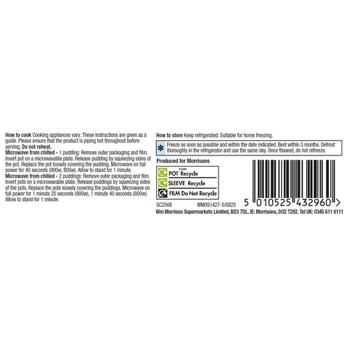 Morrisons The Best 2 Chocolate Melt In The Middle Puddings   195g