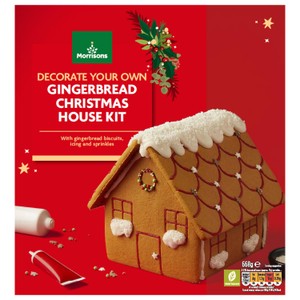 Morrisons Decorate Your Own Gingerbread Christmas House Kit 668g