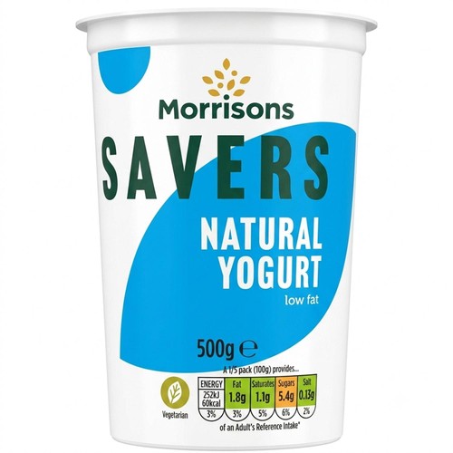 Morrisons Savers Low Fat Natural Yogurt 500g