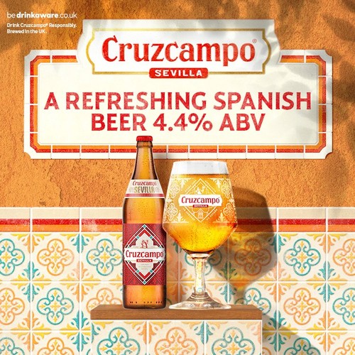 Cruzcampo Sevilla Lager Beer Bottle 660ml