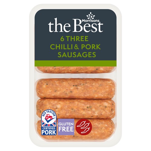 Morrisons The Best Seasonal Three Chilli Sausages