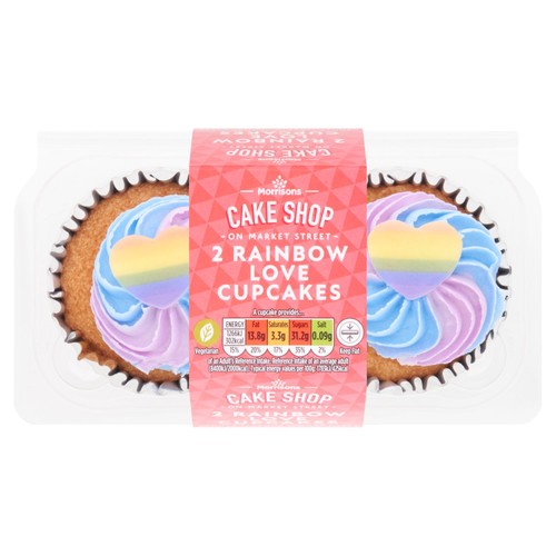 Market Street Rainbow Love Cupcakes