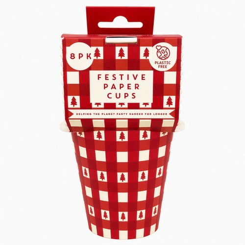 Mad Party Gingham Cups