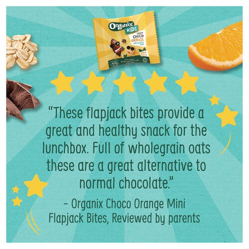 Organix Kids Choco Orange Mini Flapjack Bites 