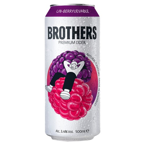 Brothers Un-Berrylievable Cider 3.4% Abv