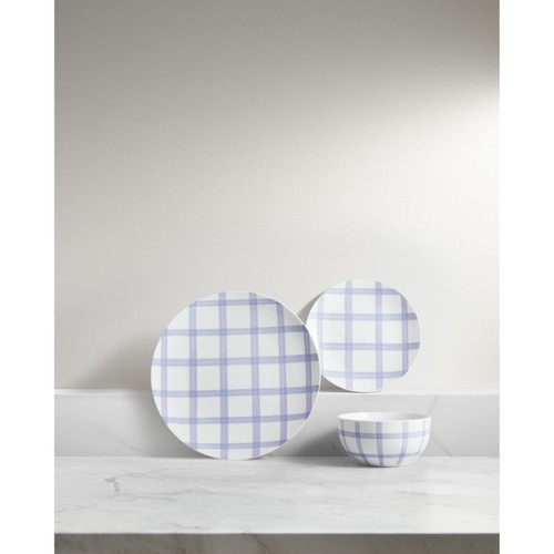 Gingham Decal Dinner Set
