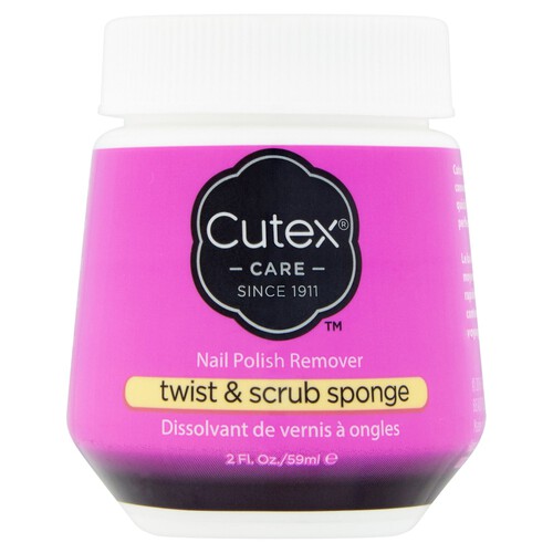 Cutex Twist & Scrub Sponge Nail Polish Remover Jar