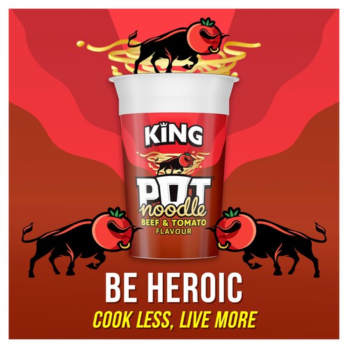 King Pot Noodle Beef & Tomato