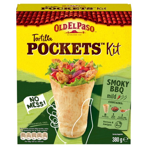 Old El Paso Smoky Bbq Tortilla Pocket Kit