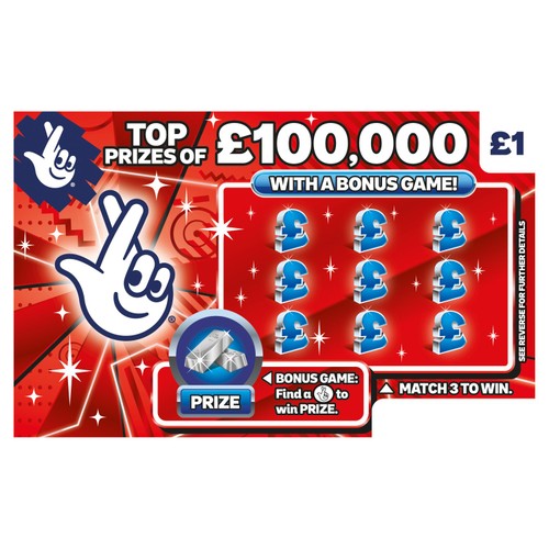 (SC) £100,000 Jackpot Scratch Card