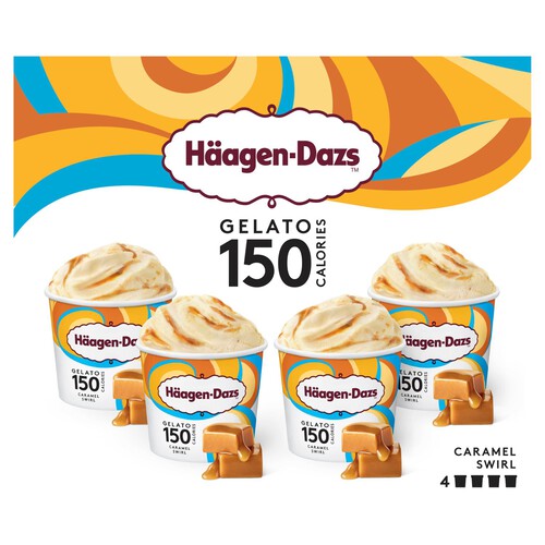 Haagen-Dazs Gelato 150 Calories Caramel Swirl Ice Cream