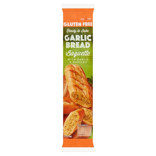 Easibake Gluten Free Garlic Bread Baguette With Garlic & Parsley