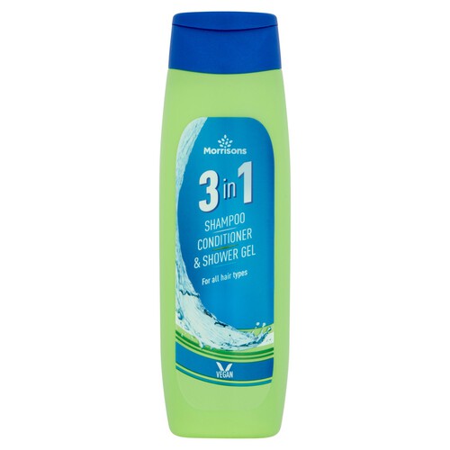 Morrisons 3 In 1 Shampoo, Conditioner & Shower Gel