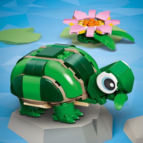 Lego Creator Turtle With A Water Lily Flower 31377
