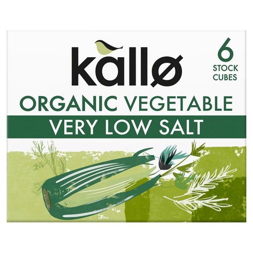 Kallo Organic Very Low Salt Vegetable Stock Cubes 48g