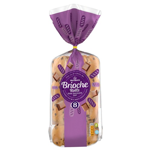 Morrisons Choc Chip Brioche Rolls