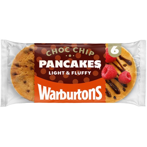 Warburtons 6 Chocolate Chip Pancakes