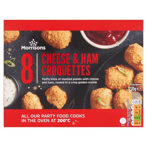 Morrisons Cheese & Ham Croquettes 